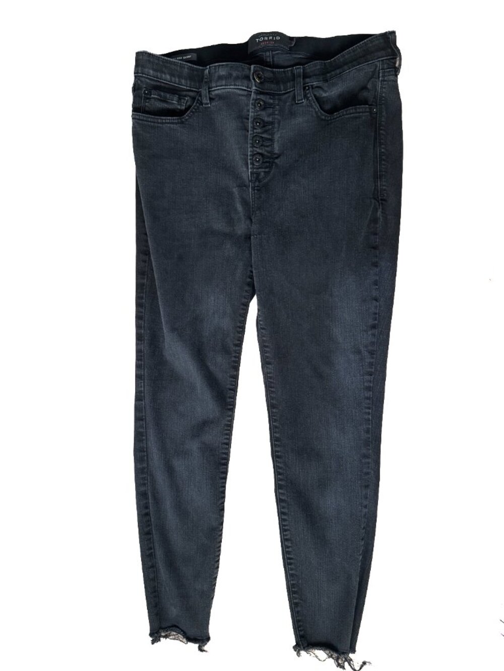 Torrid Premium Sky High Skinny Jeans Women’s 16R Black Button Fly